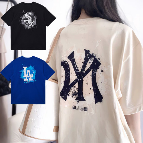 NewEra短袖男女手绘泼墨运动T恤