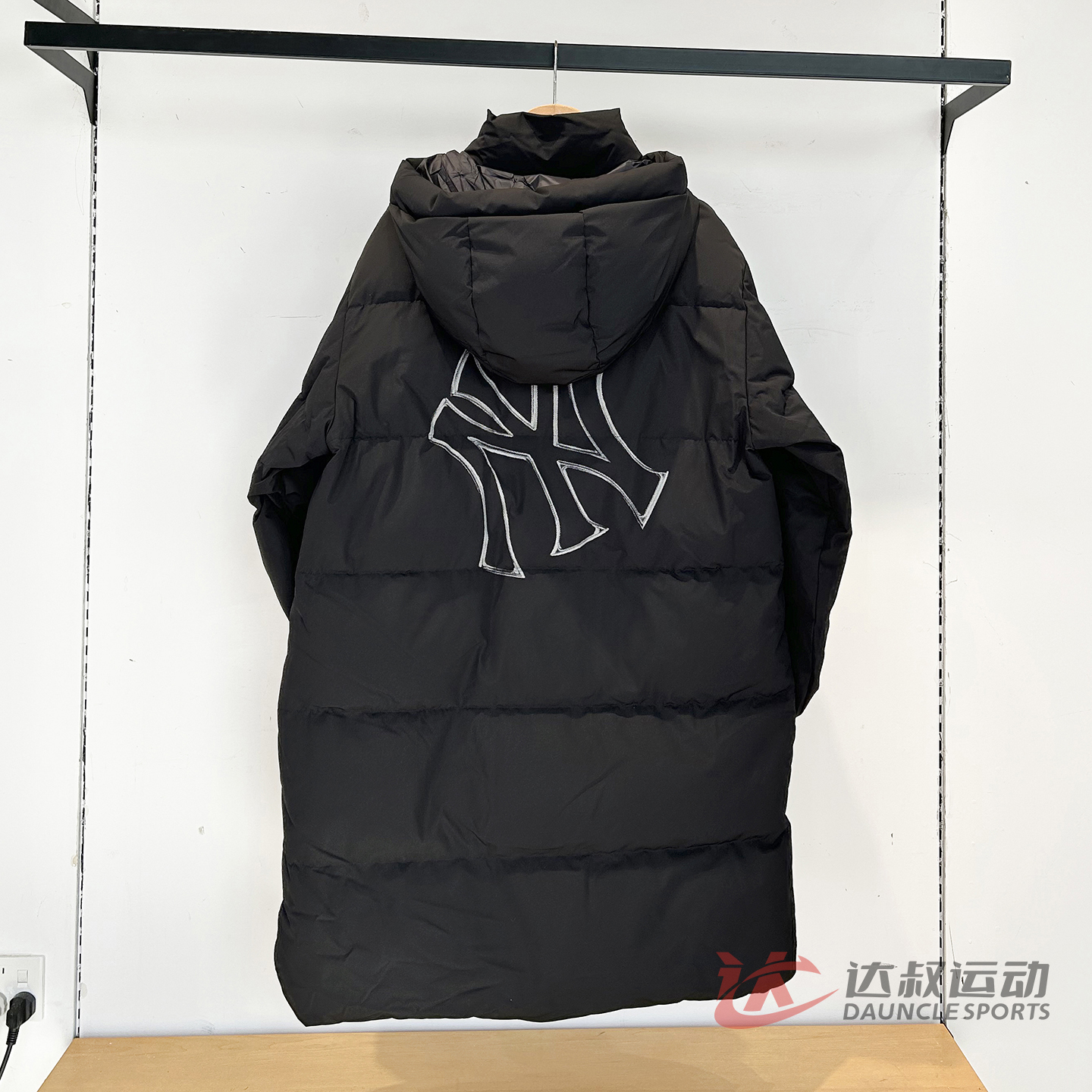 MLB儿童NY鹅绒防泼水长款羽绒服