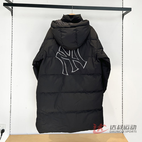 MLB儿童NY鹅绒防泼水长款羽绒服