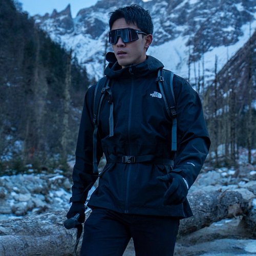 北面冲锋衣外套男子防水运动夹克