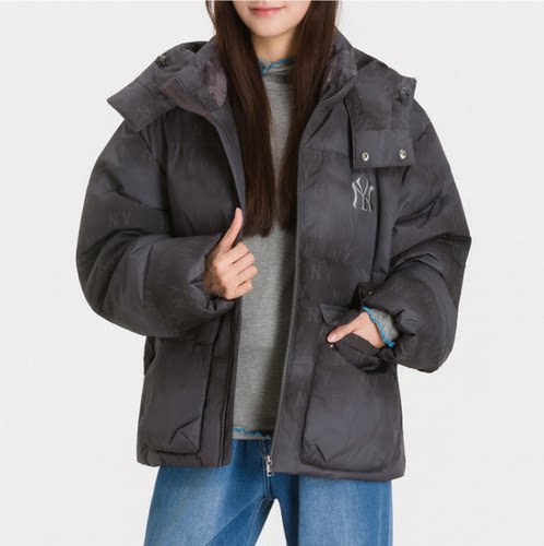MLB情侣羽绒服男女休闲棉羽外套