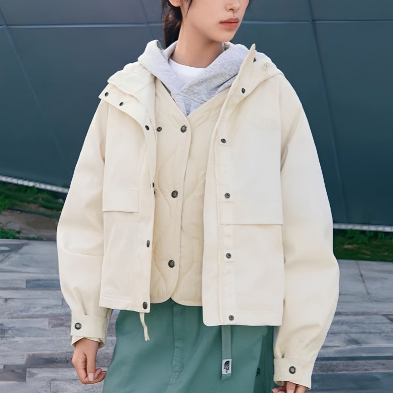25新款TheNorthFace北面冲锋衣女户外防水棉服三合一保暖外套8DX9