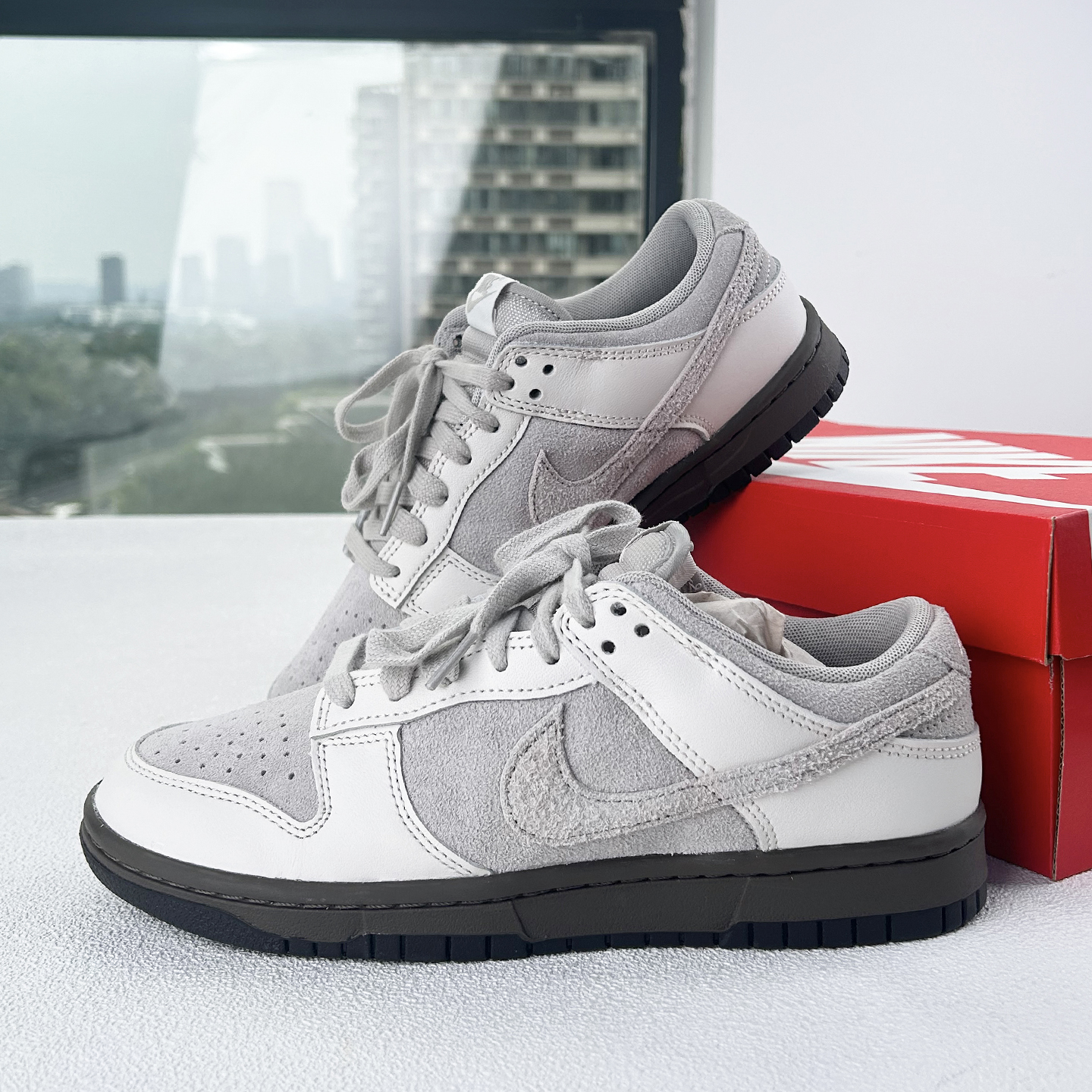 Nike耐克男子翻毛皮低帮板鞋