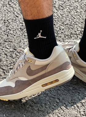 25新款Nike运动鞋男子AIR MAX 1 PREM气垫低帮休闲跑步鞋IB6390