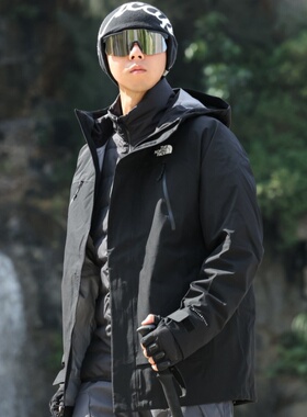 25新款TheNorthFace冲锋衣男户外防水羽绒三合一鹅绒保暖外套89ZM