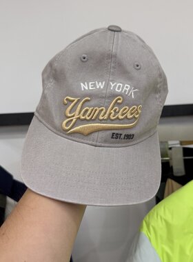 特价25新款MLB儿童棒球帽男女童NY复古字母学院风鸭舌帽7ACPVT15N