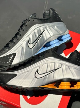 25新款Nike耐克跑鞋男子复古SHOX R4 气柱缓震运动休闲鞋HQ1988