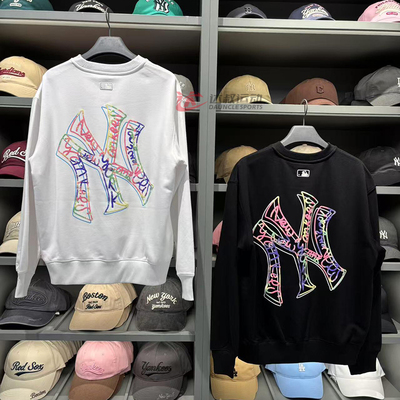 MLB男女彩色涂鸦圆领运动卫衣