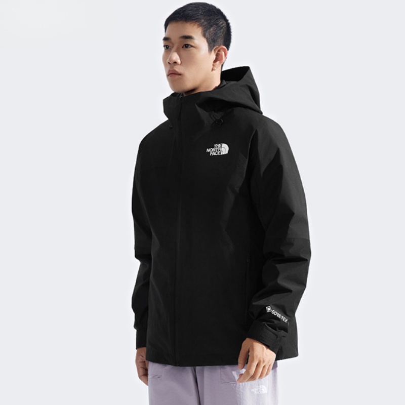 北面冲锋衣羽绒三合一男鹅绒外套