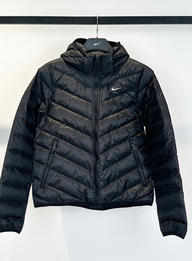 25新款Nike耐克女子羽绒服暖风轻羽绒系列连帽运动棉羽外套HV5106