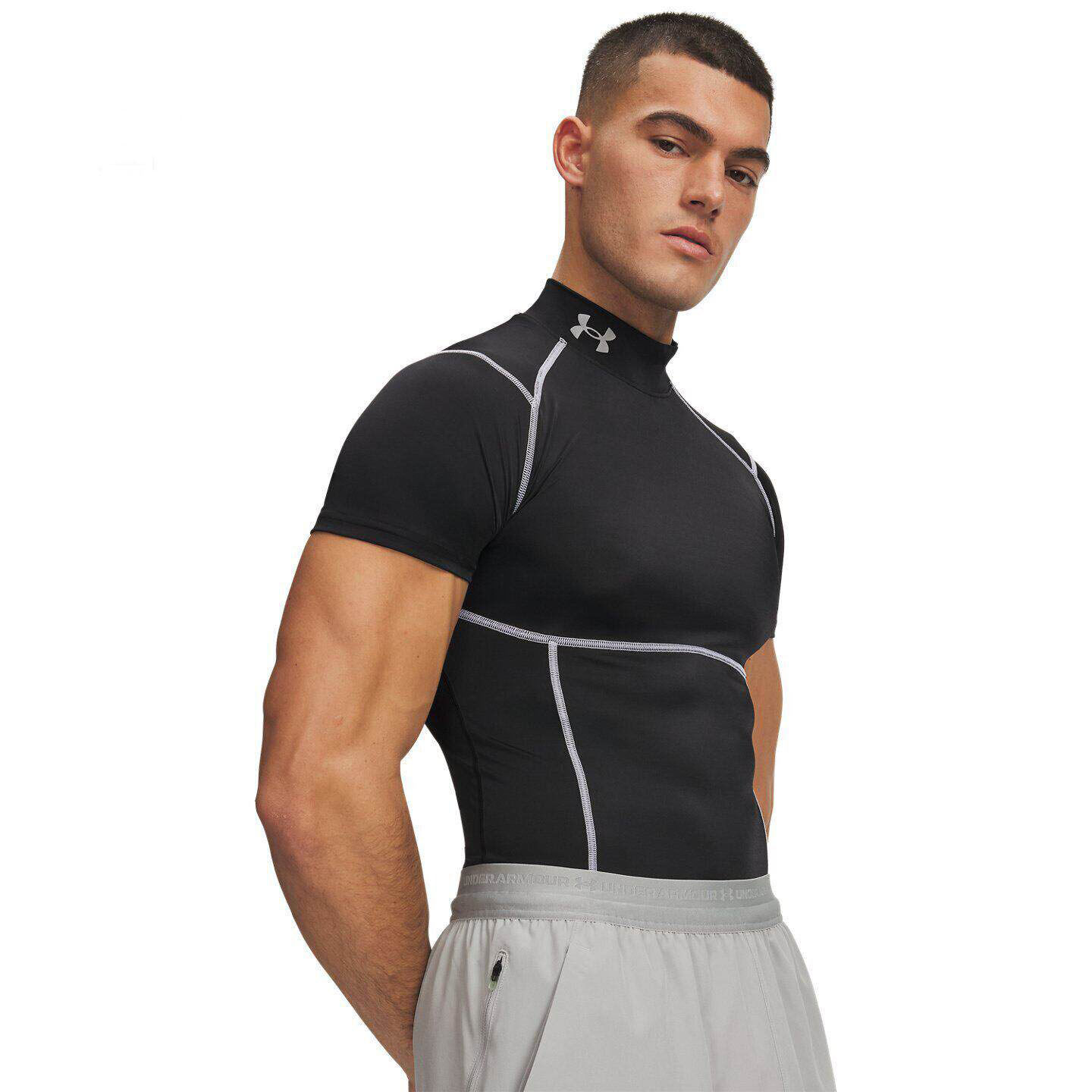 26新款UA安德玛男子T恤紧身衣HeatGear&reg;Elite运动短袖6015383