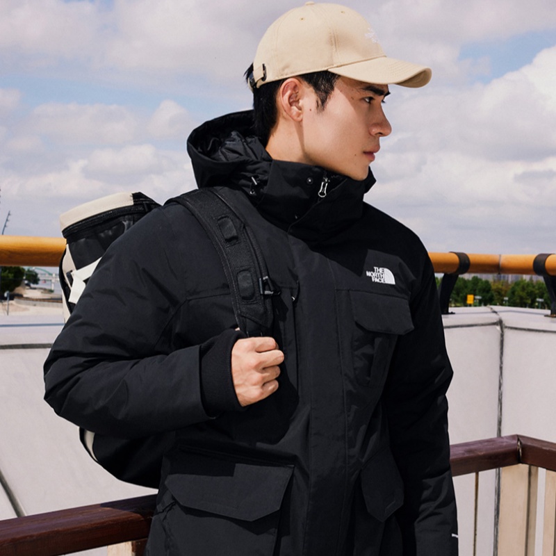 北面羽绒服男子防水鹅绒保暖外套