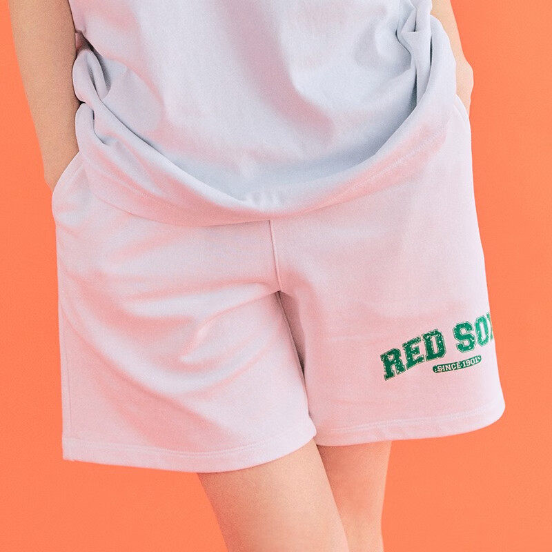 MLB美职棒情侣短裤男女户外运动休闲棉质宽松透气沙滩裤3ASPV0633