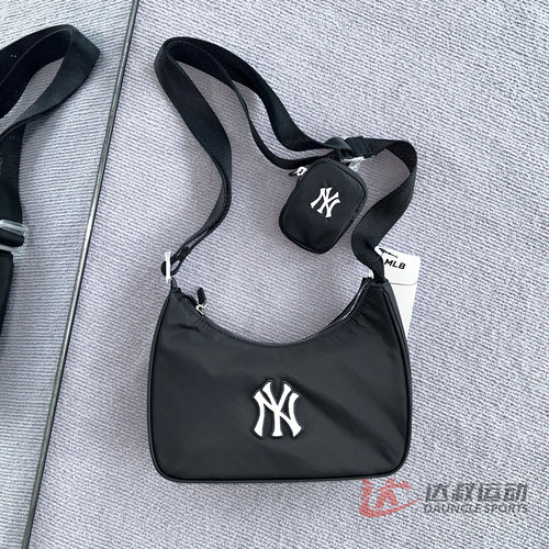 MLB情侣斜挎包NY可调节单肩包