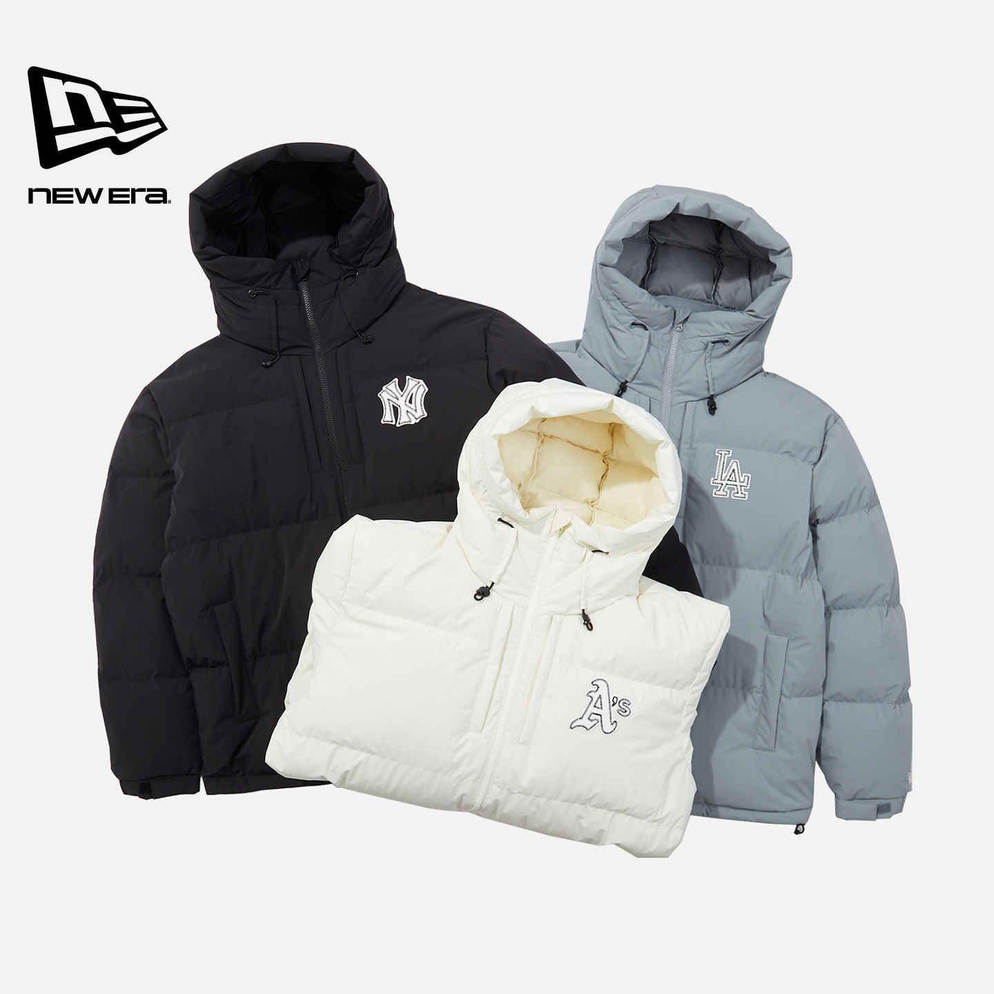 NewEra纽亦华鹅绒连帽羽绒服