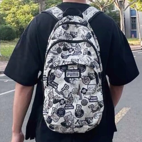 PUMA彪马男女涂鸦印花双肩背包