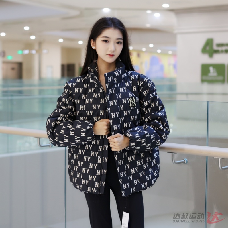 MLB男女NY老花满印运动羽绒服