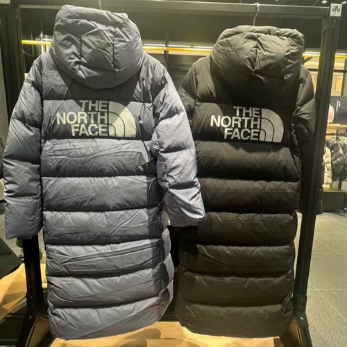 北面羽绒服男女长款鹅绒棉羽外套