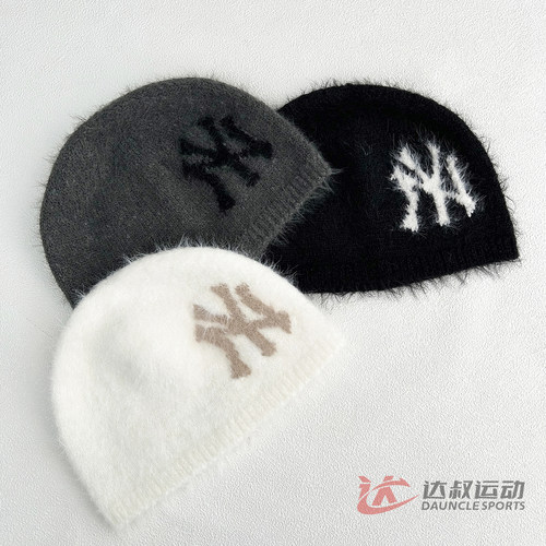 MLB情侣NY大标含羊毛针织毛线帽