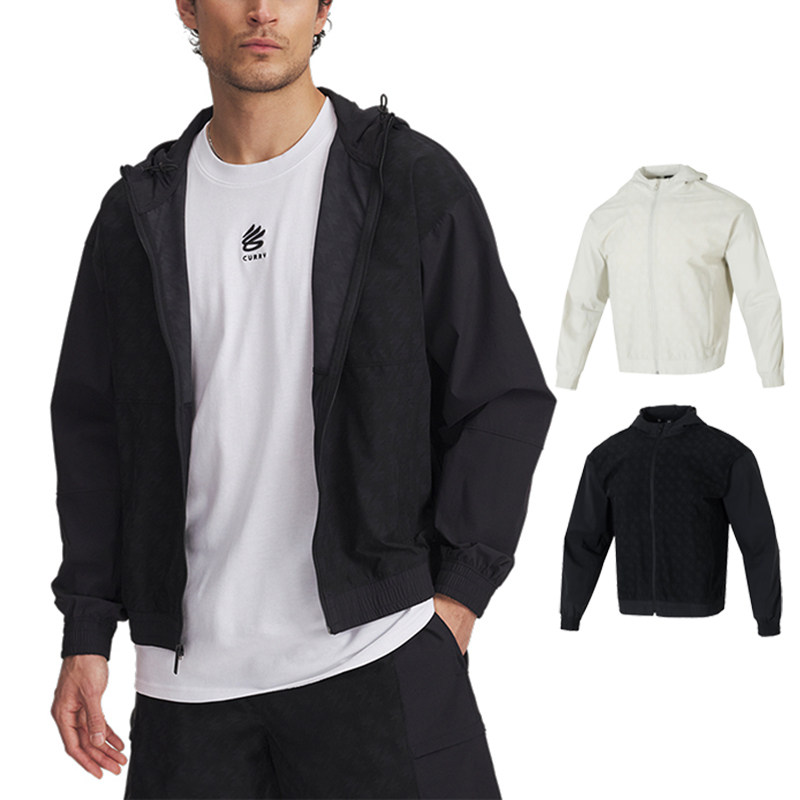 25新款UA安德玛男子外套库里CURRY梭织篮球连帽运动夹克1390353,运动服/休闲服装,运动茄克/外套,淘宝优惠券,粉丝福利购,淘宝优惠卷