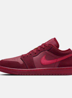 Jordan26新款Nike耐克女子板鞋AJ1情人节低帮休闲运动鞋IB7012