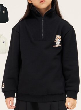MLB儿童卫衣男女加绒保暖套头衫