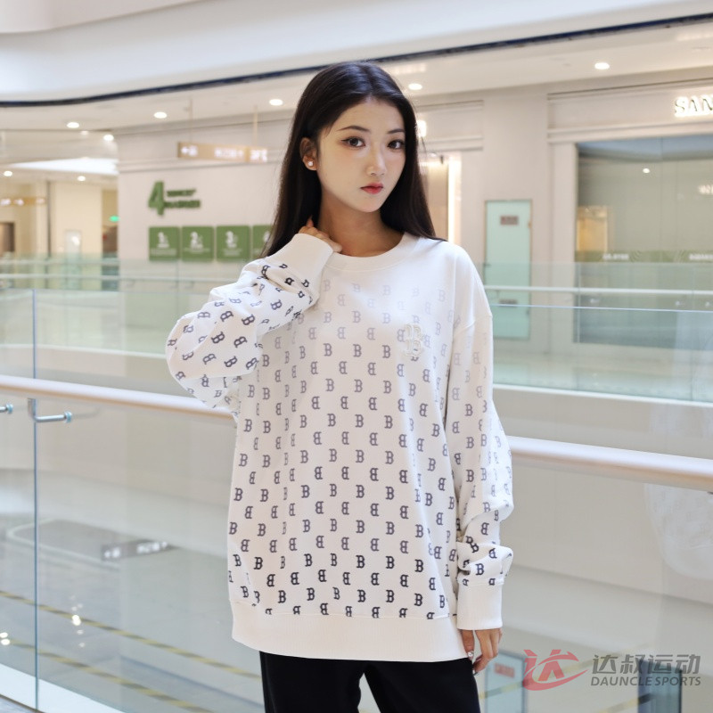 MLB男女NY复古老花渐变运动卫衣
