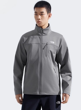 25新款TheNorthFace北面外套男子户外软壳防泼水立领运动夹克8DNB