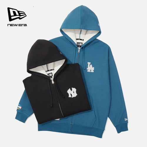 NewEra纽亦华摇粒绒连帽开衫卫衣