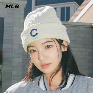 MLB男女针织帽秋冬户外运动休闲保暖明星同款针织毛线帽3ABNM1126