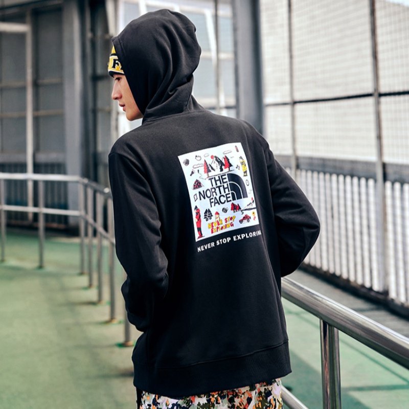 北面运动卫衣男女宽松休闲套头衫