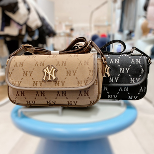 25新款 MLB儿童斜挎包男女童NY钻石老花满印信封包单肩包7ACRM046N