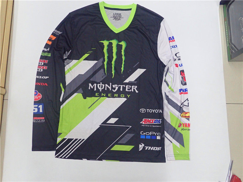 YAMAHA 雅马哈 Moto GP 摩托骑行服 魔爪鬼爪长袖T恤圆领衫 卫衣