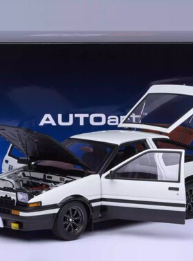 autoart1:18丰田头文字D Toyota Sprinter Trueno AE86 汽车模型