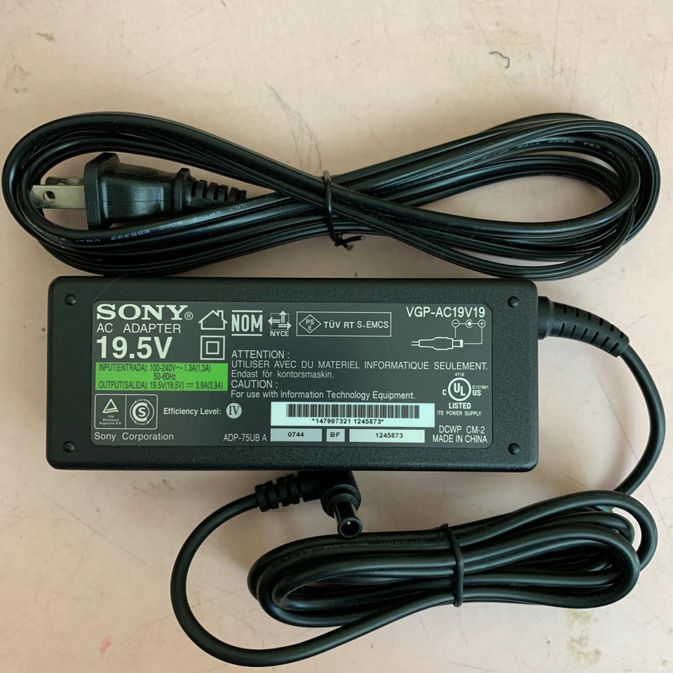 【则天电脑】※全新原装sony笔记本电源19.5V 3.9A,VGP-AC19V19
