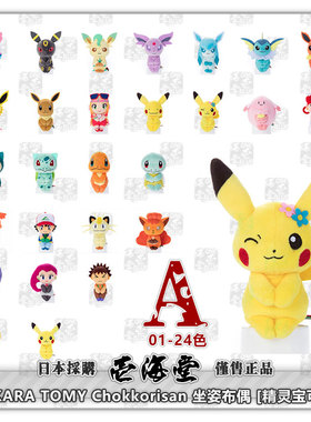 精灵宝可梦 Chokkorisan 坐姿布偶 宝可梦 Pokemon A 日版正品
