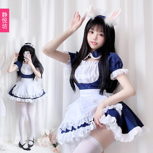 日本女仆公主裙猫女系黑白女仆装日系动漫cosplay少女cos女佣制服