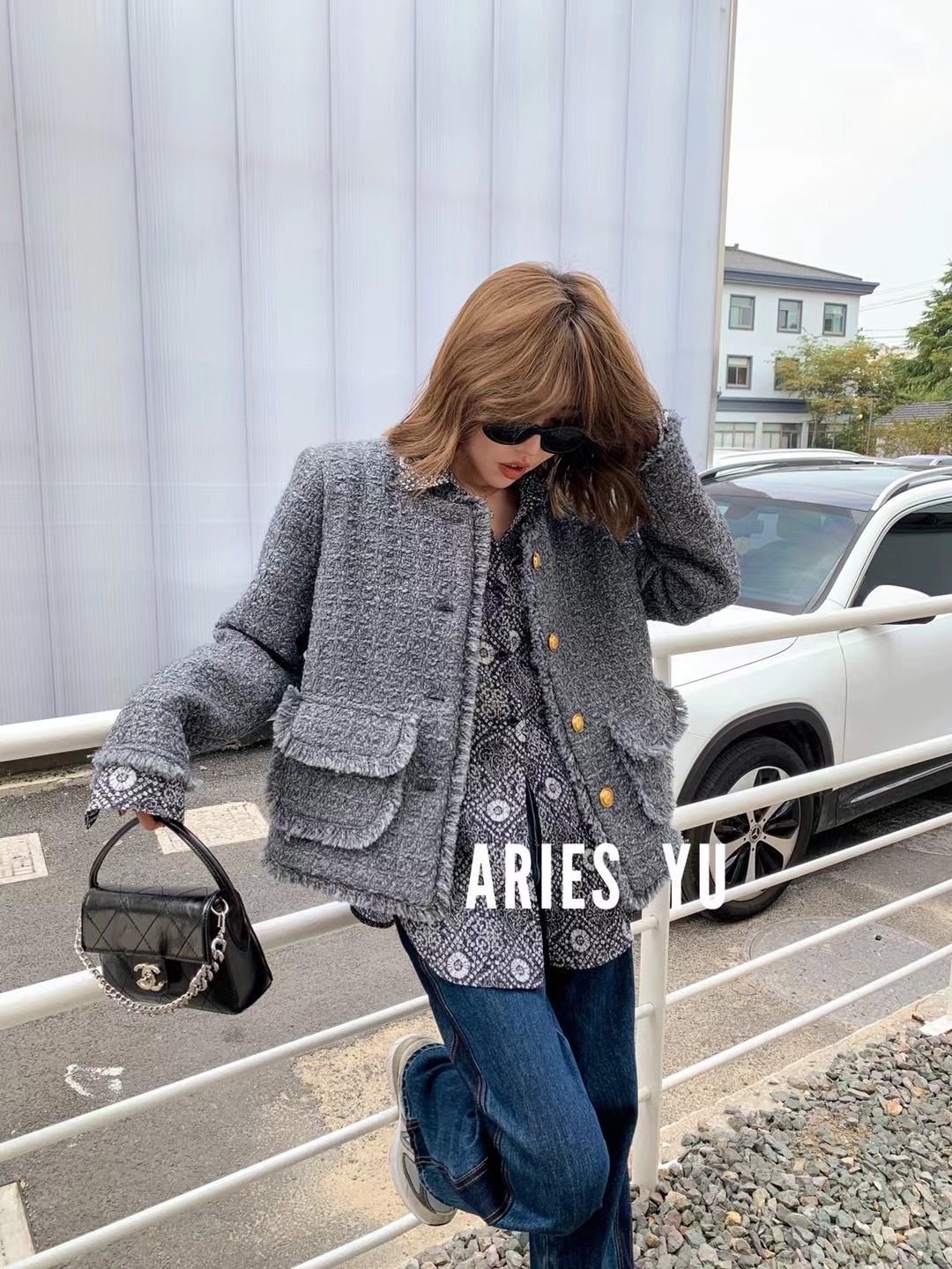 ARIESYU欧韩短外套羊毛小香