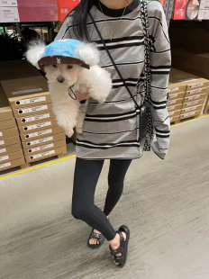 小众法式 设计师款 复古条纹宽松T恤上衣 新款 捡漏欧洲站2025春季