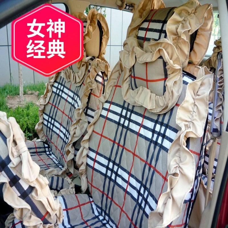 四季通用全包美女纯棉坐垫套