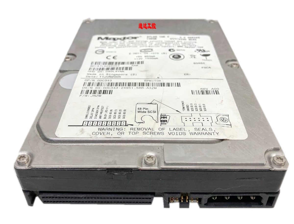 可议价8d147l0045052 maxtor/迈拓scsi 68针146g工业医疗设备硬盘