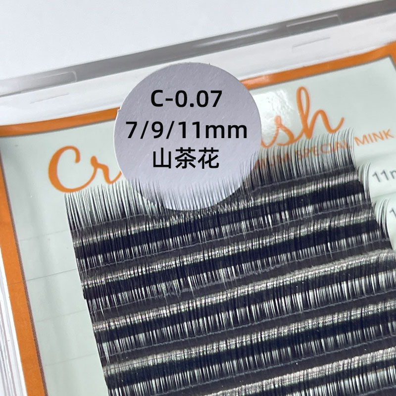 黑色山茶花CrownLASH开花睫毛