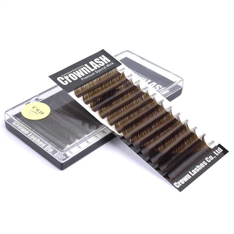 CrownLash焦糖棕睫毛美甲美睫