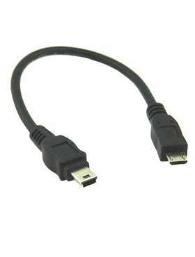 特价U2-054 Micro USB转mini USB公对公数据线 Micro 5PIN转miniU