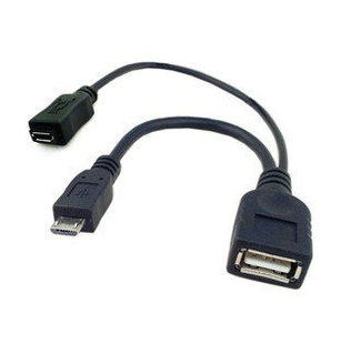 U2-166 i9100 i9300 N7100 Micro USB OTG Host数据线接Micro供电