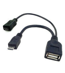 U2-166 i9100 i9300 N7100 Micro USB OTG Host数据线接Micro供电