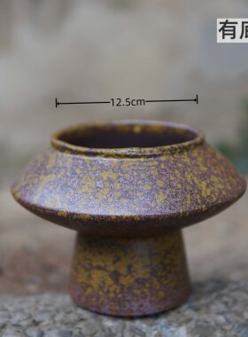 紫砂花盆手工粗陶花盆复古透气多肉蝴蝶兰三角梅盆多肉植物复古