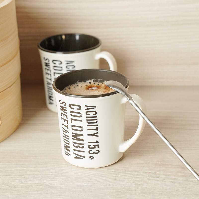 日本进口咖啡杯马克杯子奶茶杯加厚牛奶蛋白杯办公室喝水微波加热