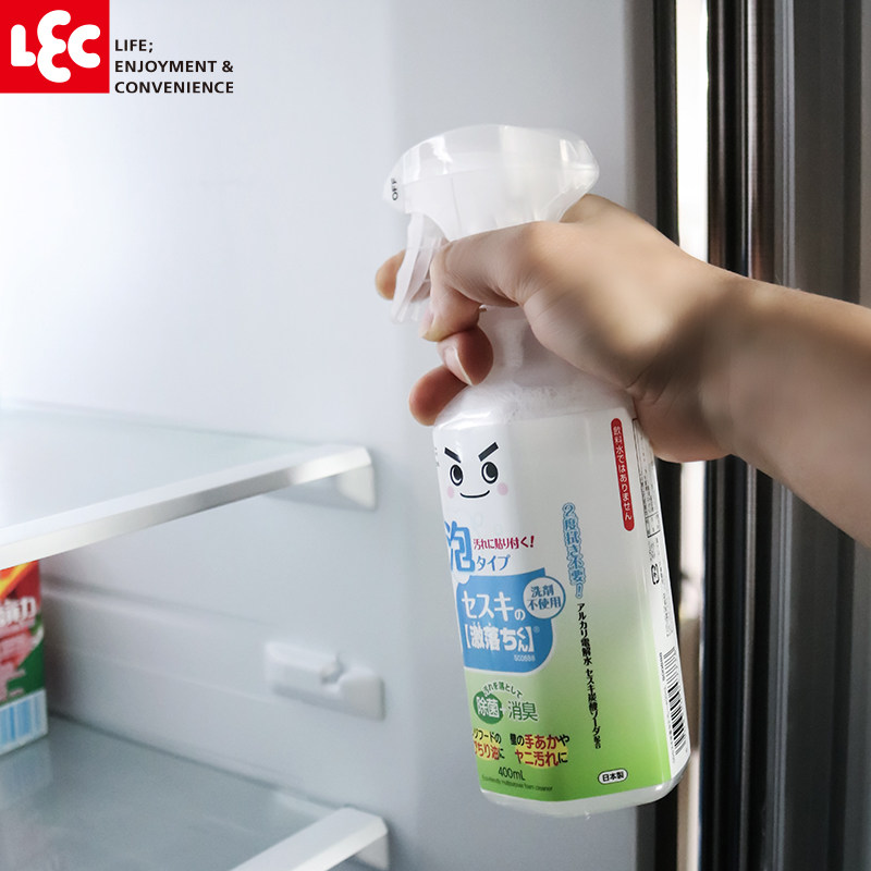 日本进口lec电解质水泡沫喷雾清洁剂厨房冰箱微波炉分解去除油污