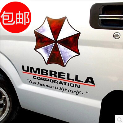 汽车车门贴纸生化危机Umbrella